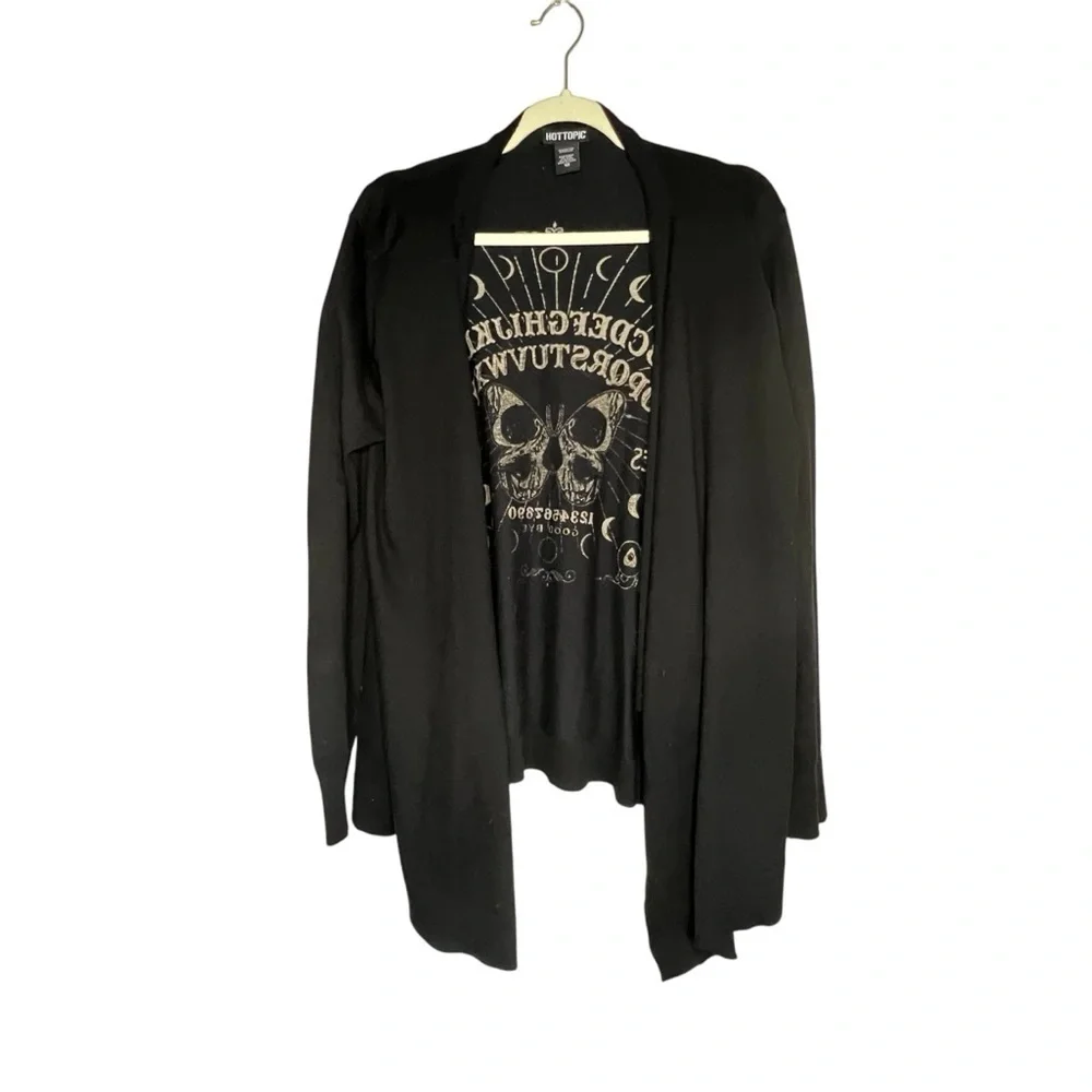 Hot Topic Spirit Board Open Cardigan Size Medium - Picture 4 of 5